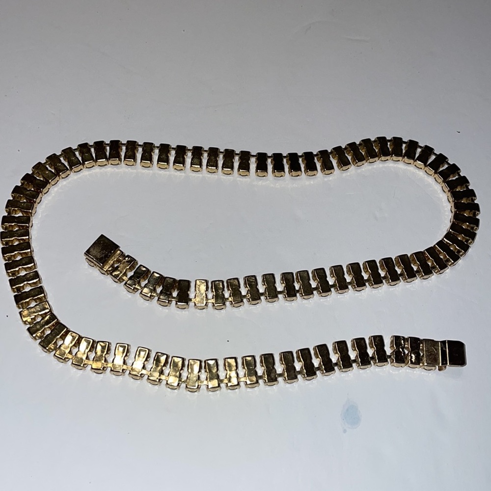 Ferrara double row Austrian rhinestone necklace - Picture 5 of 6